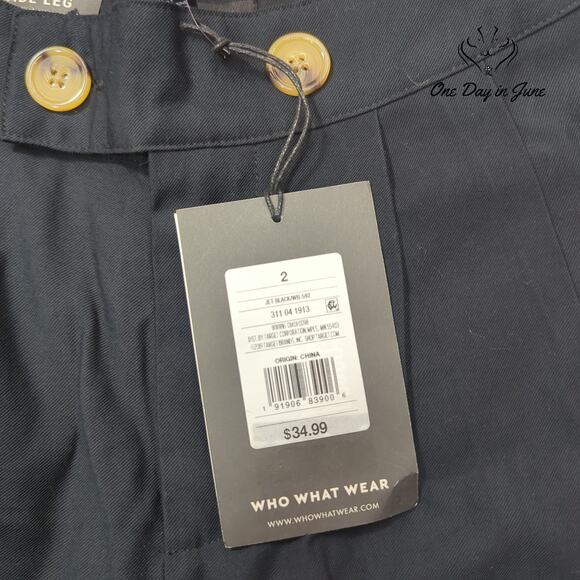 Who What Wear High Rise Wide Leg Crop Pants Size 2 - Picture 2 of 6